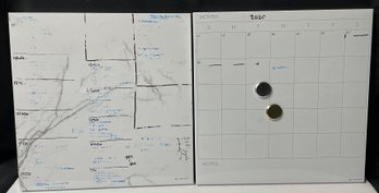 Dry Eraser Calendar And Blank Board