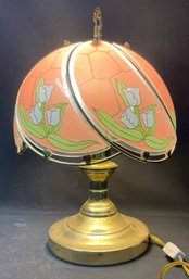 Vintage Glass Tulip Lamp