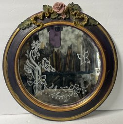 Rose Smokey Glass Decorative Mirror
