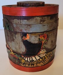 Antique Wooden Box Pot