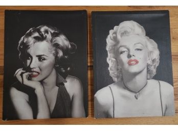 2 Canvas Pictures Of Marilyn Monroe