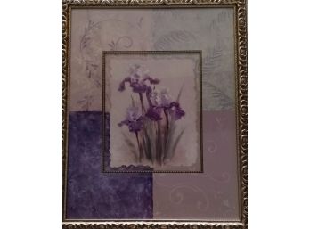Large Lilac Floral Picture