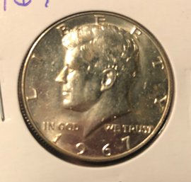 1967 Kennedy Half Dollar (40 Percent Silver)