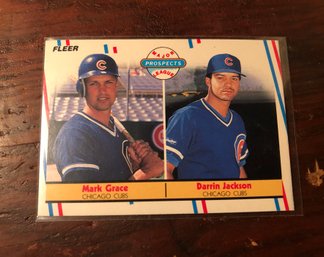 1988 Fleer Mark Grace Rookie Card 641