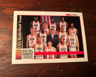 1992 Hoops USA Basketball Team Card With Jordan