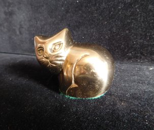 Brass Cat Paperweight