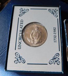 1982 Washington Uncirculated Silver Half Dollar