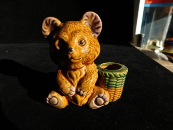 Ceramic Bear Tootpick Holder