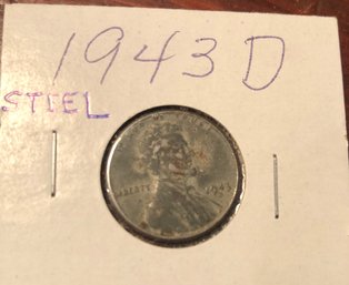 1943 D Steel Wheat Penny (rust)