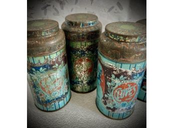 Beautiful Vintage Spice Tins