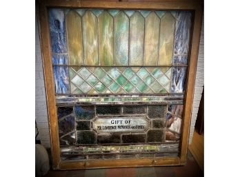 Stunning Antique Stained Glass Window