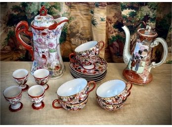 Vintage Tea And Sake Set