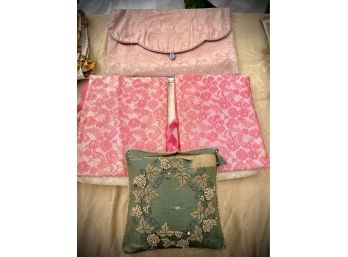 Vintage Lingerie Bags And Sewing Pillow