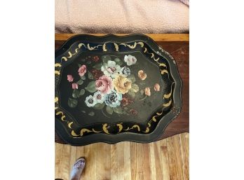 Vintage Painted Metal Tray