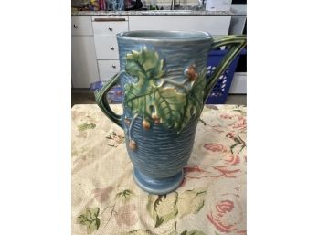 Lovely Double Handled Vintage Roseville Vase