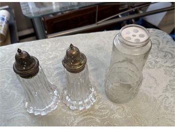 Vintage Salt, Pepper And Cheese Shakers