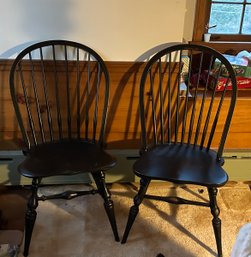 Two Similar Custom Windsor Chairs