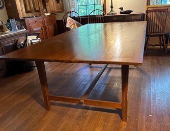 Bench Made Dining Table Hand Hewn Top