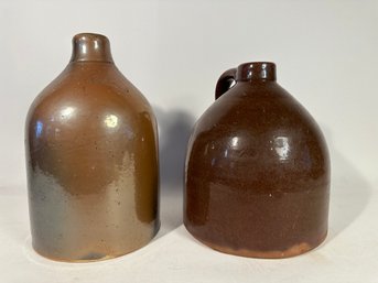Antique Red Ware And Stoneware Jugs