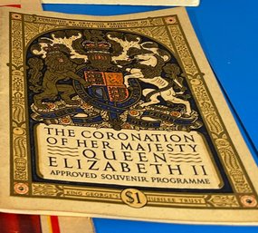 Queen Elizabeth Coronation Booklet And Facsimile Of Coronation Of Queen Victoria