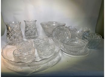 Group Of Cut And Pressed Glass, Eapg