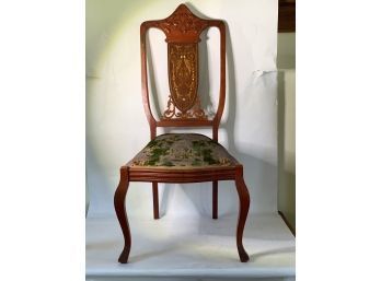 Antique Inlaid Side Chair