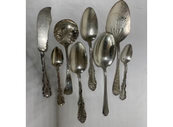 Group Of Victorian Sterling Silver Serving Pieces