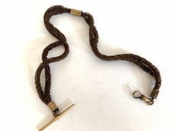 Antique Woven Hair Watch Chain