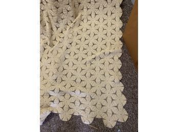 Antique Hand Crocheted Bedspread