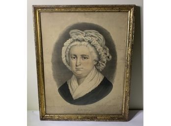Antique Print Of Martha Washington