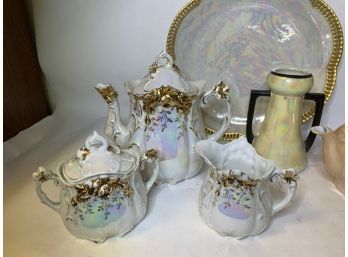 Pearl Luster Tea Set W/ Other Luster Pieces