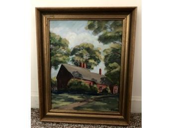 Oil Painting Of  North Shore Cottage