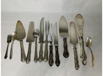 Group Of Sterling Handle Serving Pieces