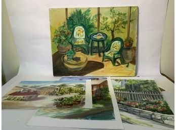 Oil On Canvas With Photos Of Paintings