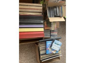 Four Boxes Of Albums And CDs