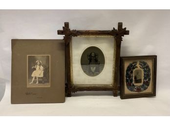 Ferrotype And Tintype Of  Children Nicely Framed