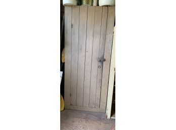 Antique Country Cupboard In Old Paint