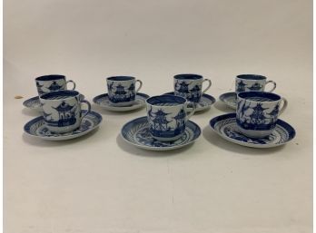 Group Of Blue And White Asian China
