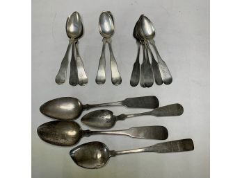 Group Of Coin Silver Spoons