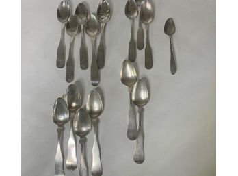Group Of Coin Silver Spoons