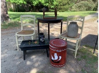 Group Of Country Barn Items