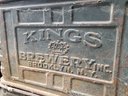 Three Vintage Kings Brewery Inc. Brooklyn N.Y. Metal Crates