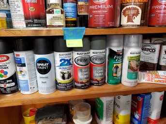 Lot Of Paints, Stains And Chemicals