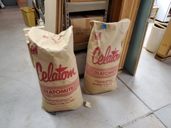 Two 50lbs Bags Of Diatomite