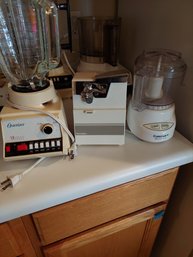 Lot Of Vintage Appliances, Food Processor And Can Opener