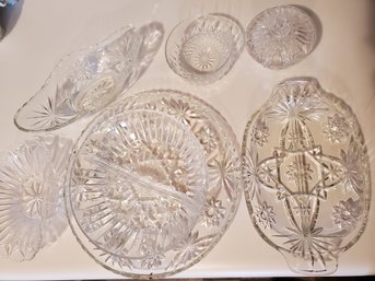 Lot Of Deco Glassware 7 Pieces
