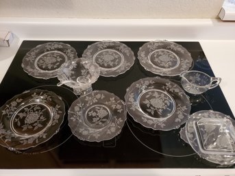 Crystal And Glass Serving Lot