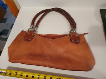 Womens Designer Leather Brown Handbag