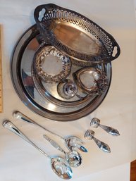 Silverplate Tablewares And Stainless Steel Trays