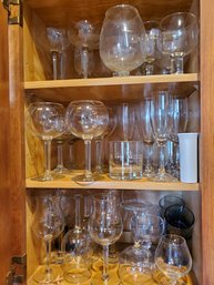 Lot Of Wine And Cocktail Glassware